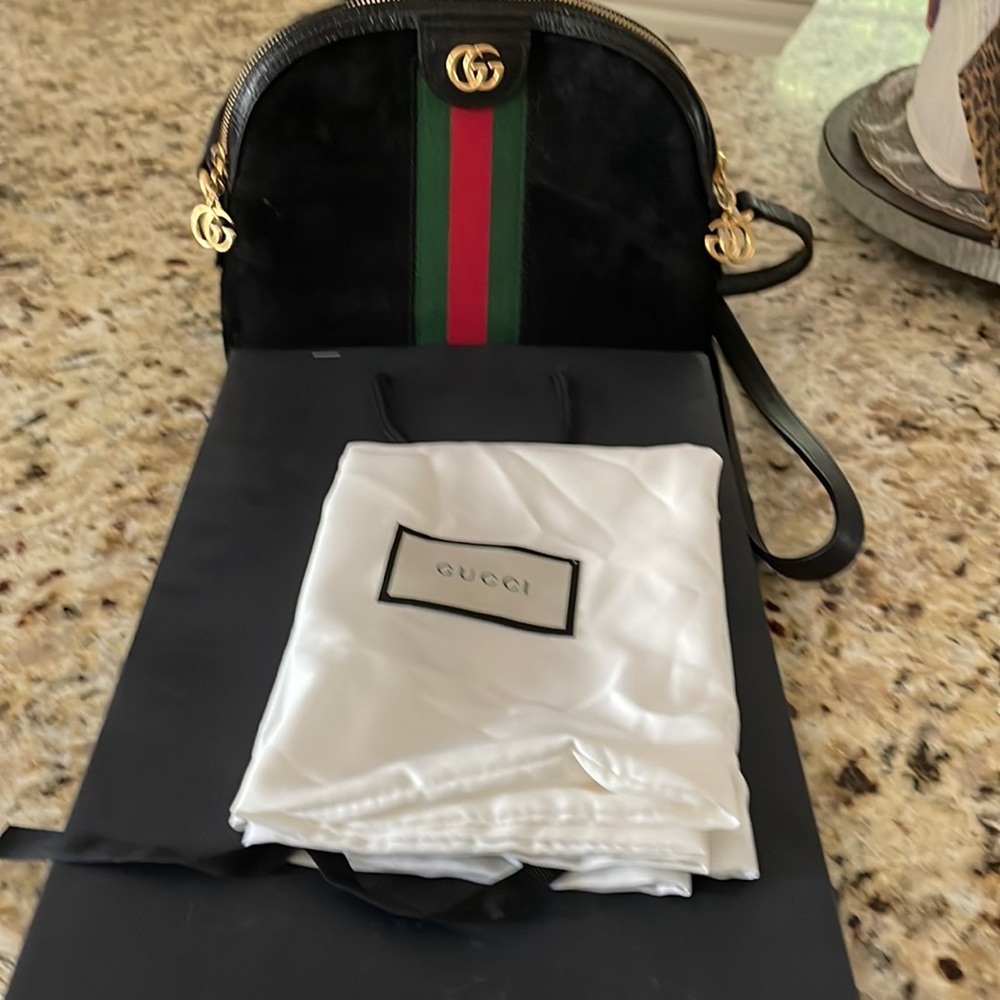 Gucci Ophidia Suede Crossbody Bag